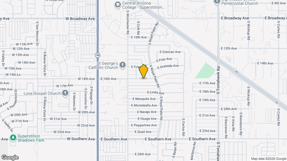 603 E Hondo Ave Map and Location Details