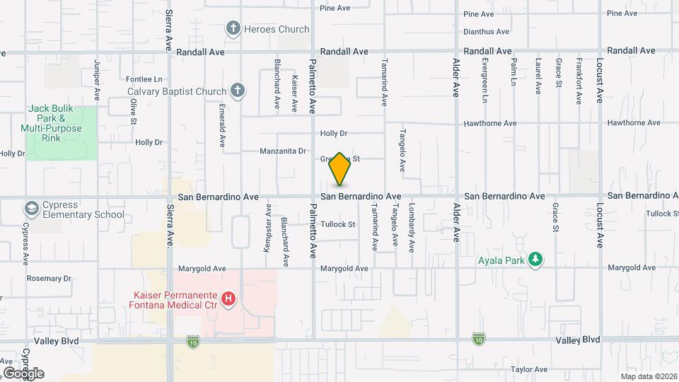 17376 San Bernardino Ave Mapa y Detalles de la Ubicación