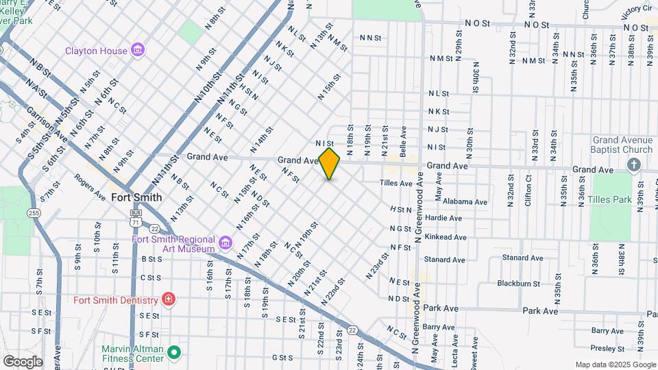 1800 N G St Map and Location Details