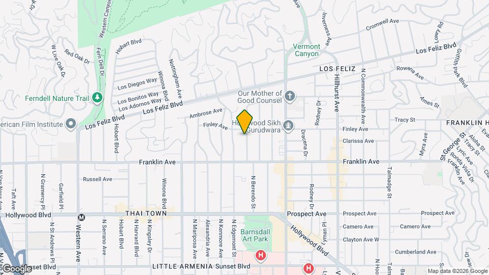 1959 N Catalina St Map and Location Details