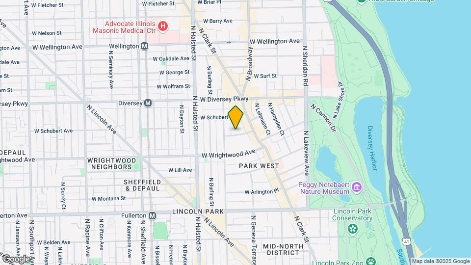638 W Drummond Pl Map and Location Details