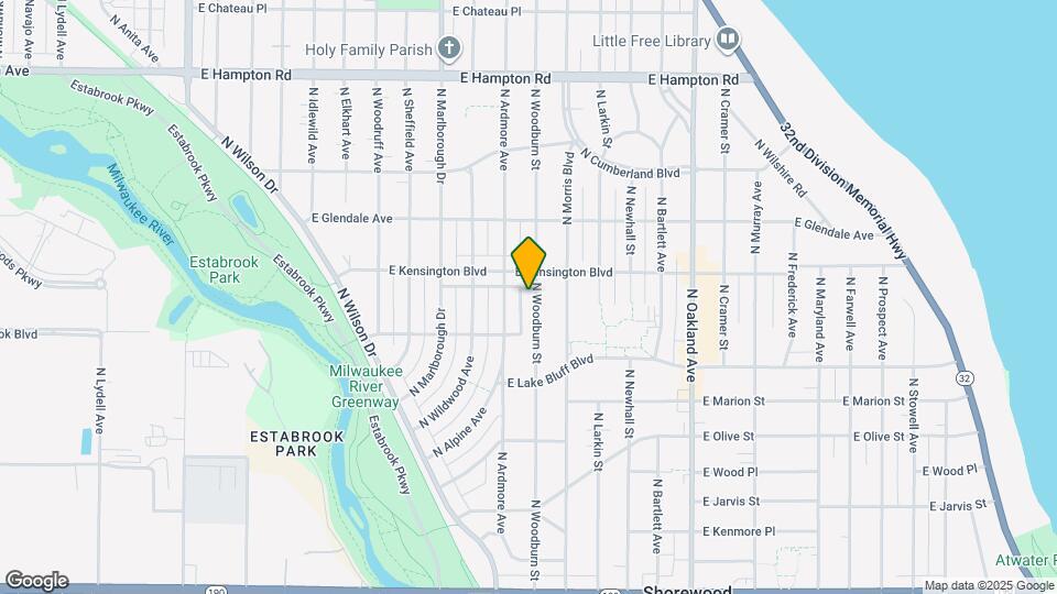 4479 N Woodburn St, Unit Woodburn Upper Duplex Map and Location Details