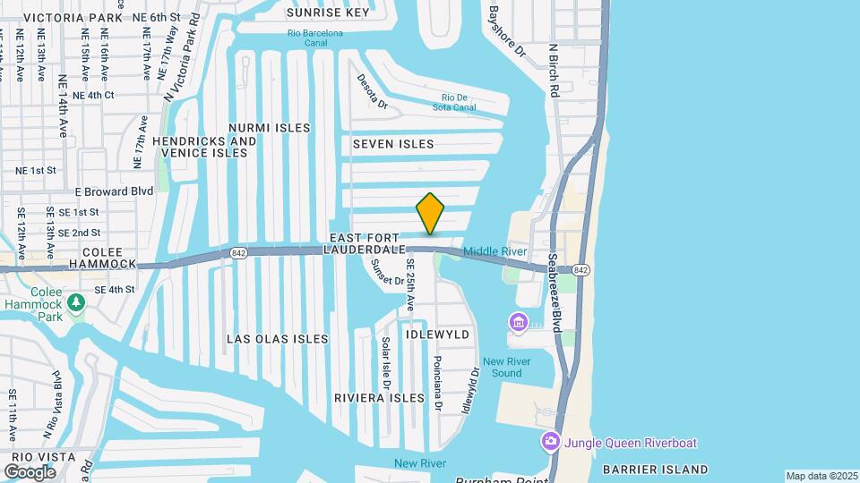 2517 E Las Olas Blvd Map and Location Details