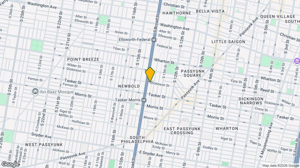 1503 S Broad St Map and Location Details