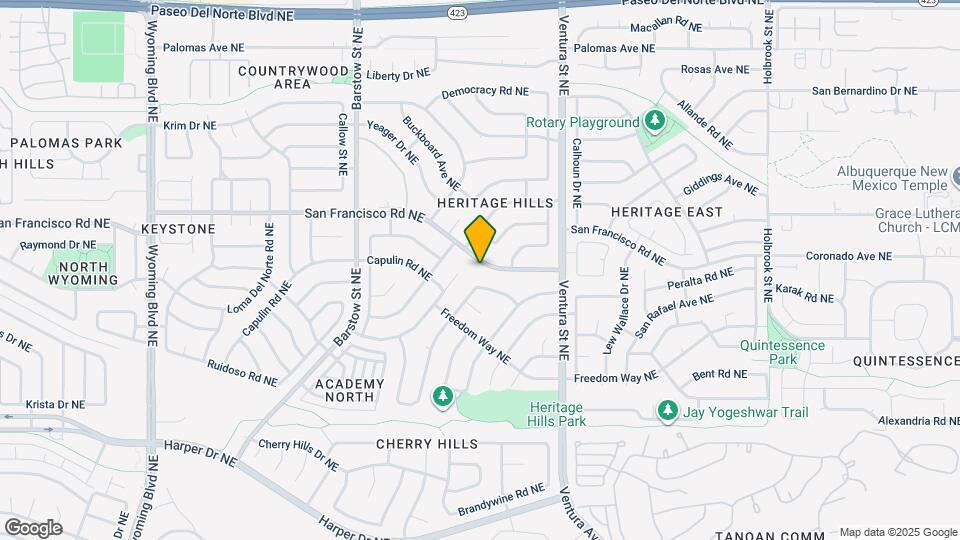 8804 San Francisco Rd NE Map and Location Details