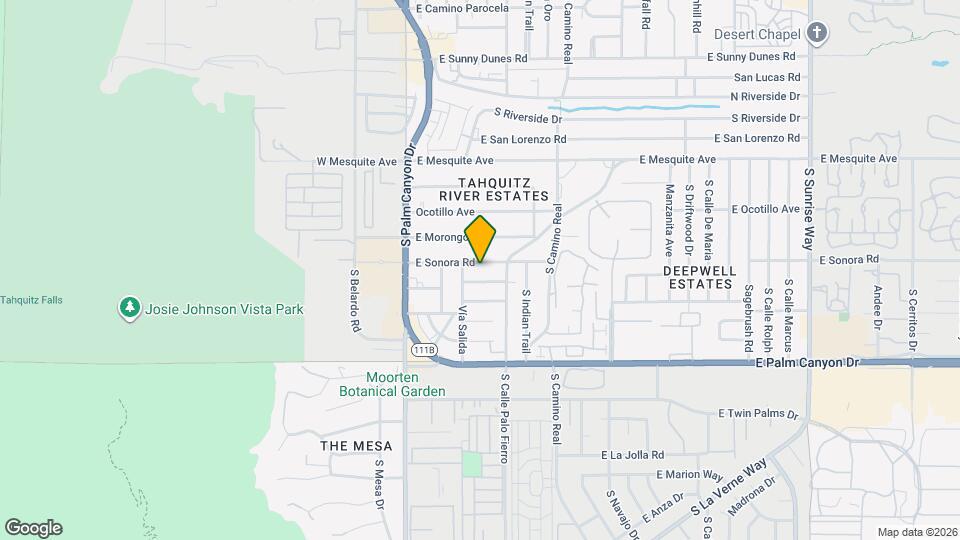 439 E Sonora Rd Map and Location Details