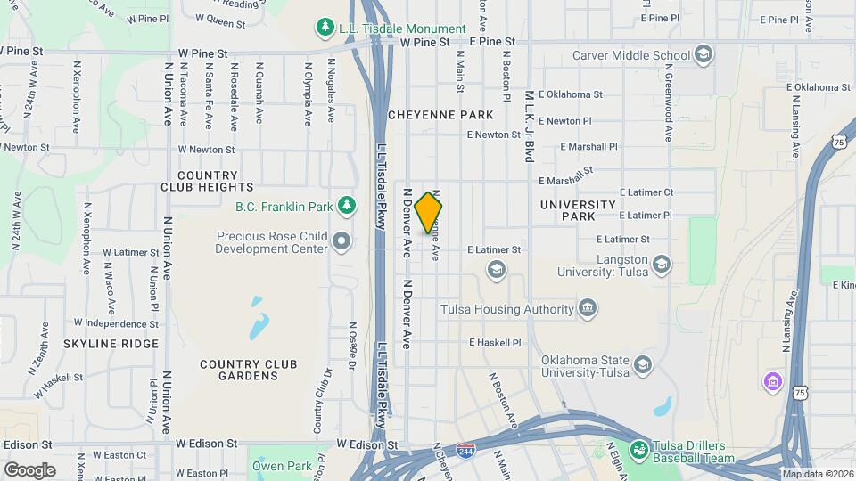 1108 N Cheyenne Ave Map and Location Details