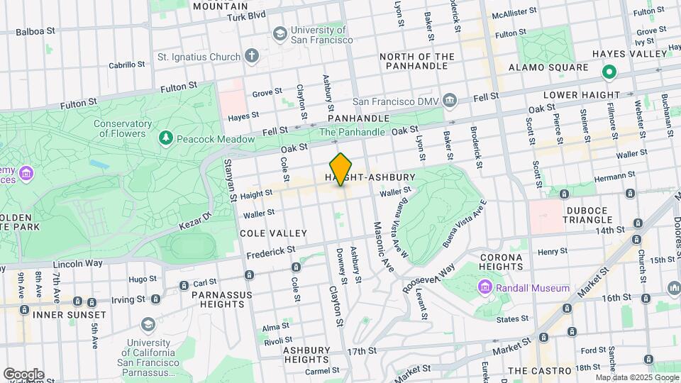619 Ashbury St Map and Location Details