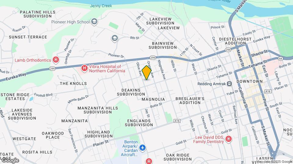 2352 Shasta St Map and Location Details