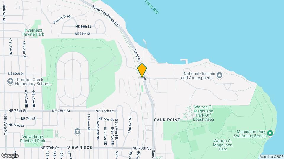 7745 Sand Point Way NE Map and Location Details
