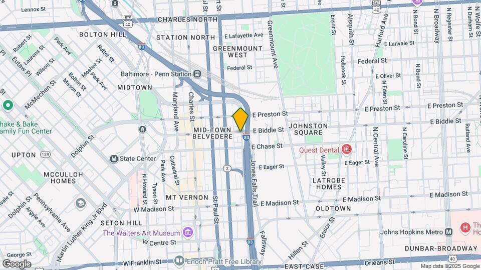 227 E Biddle St Map and Location Details