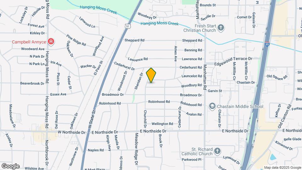 522 Woodbury Rd Map and Location Details