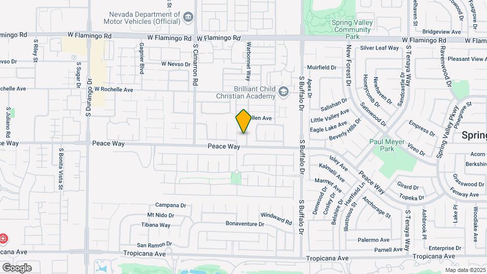 4461 Warbonnet Way Map and Location Details