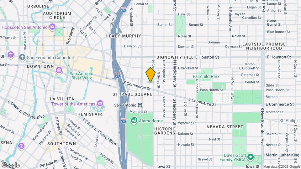 Central at Commerce Map and Location Details