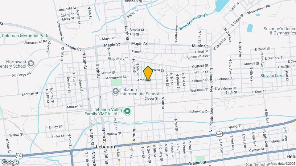 507 Lehman St Map and Location Details