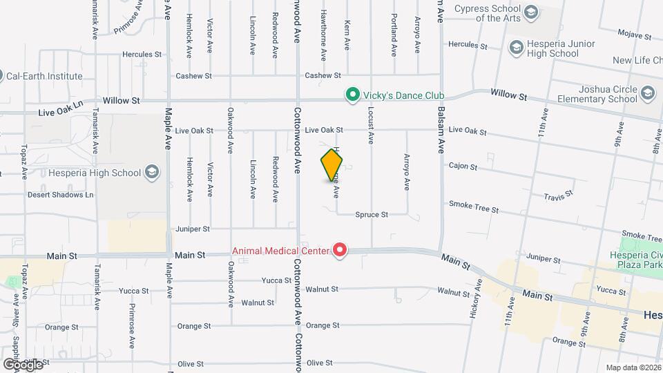 9898 Hawthorne Ave Map and Location Details