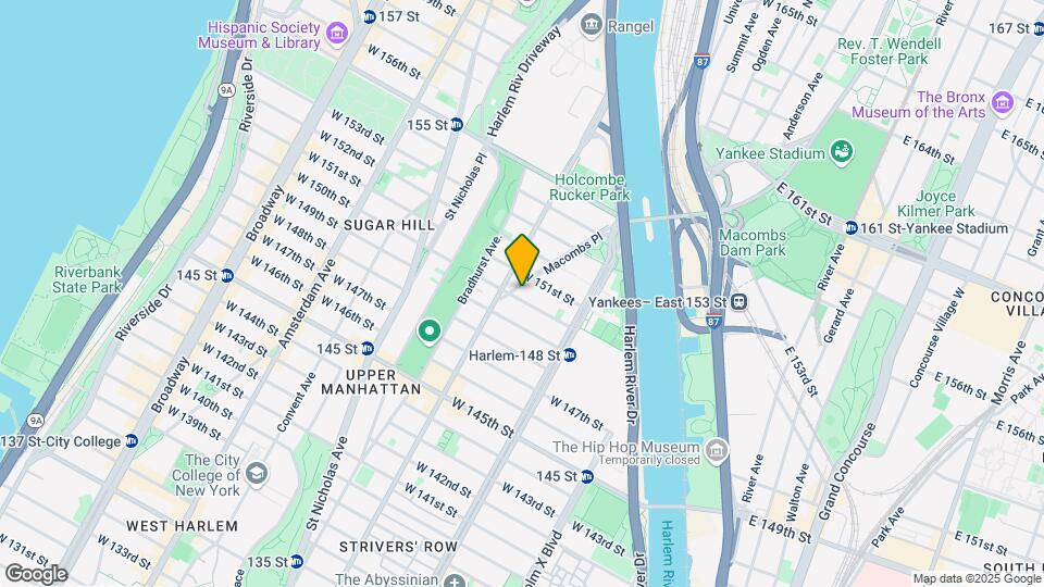 28 Macombs Place Mapa y Detalles de la Ubicación