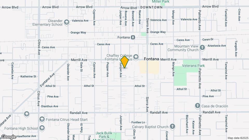 8973 Juniper Ave Mapa y Detalles de la Ubicación
