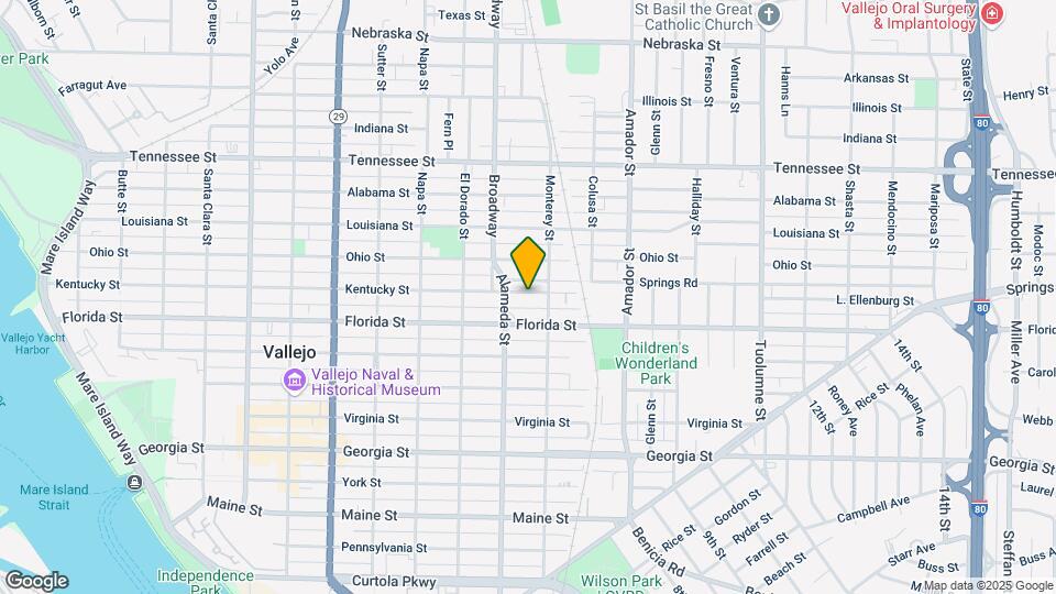 1127 Kentucky St Map and Location Details