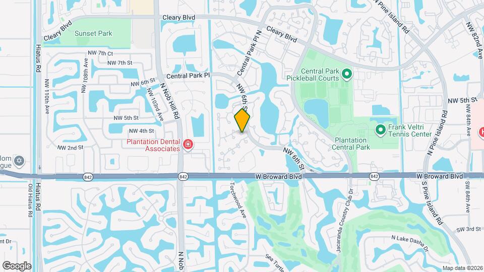 9812 NW 2nd Ct Map and Location Details