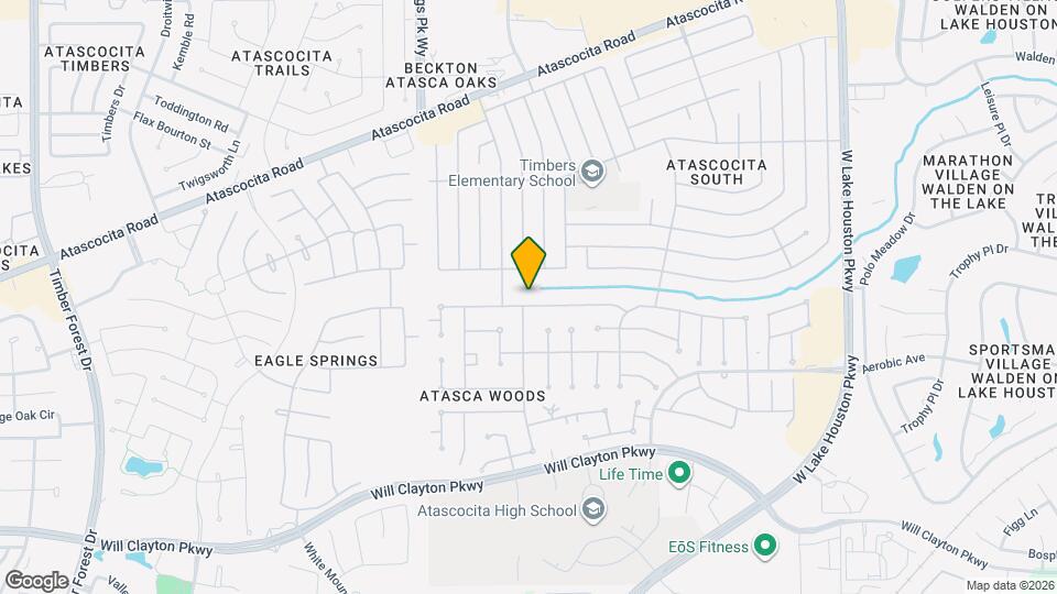 6827 Atasca Creek Dr Map and Location Details