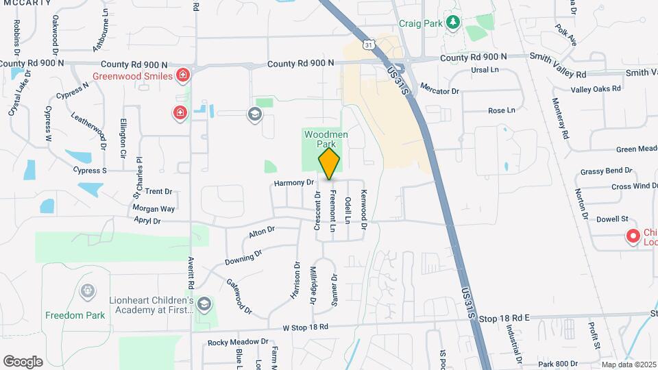 1170 Freemont Ln Map and Location Details