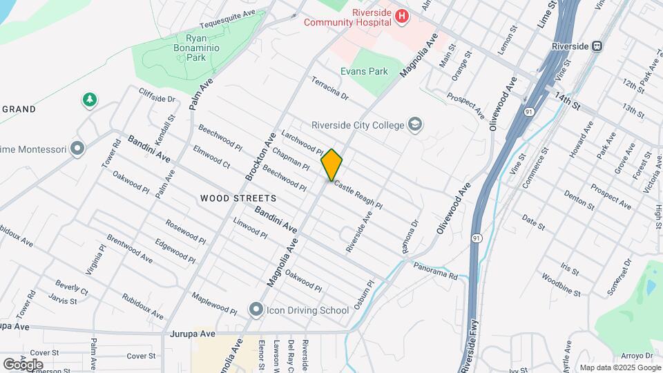 5130 Magnolia Ave Mapa y Detalles de la Ubicación