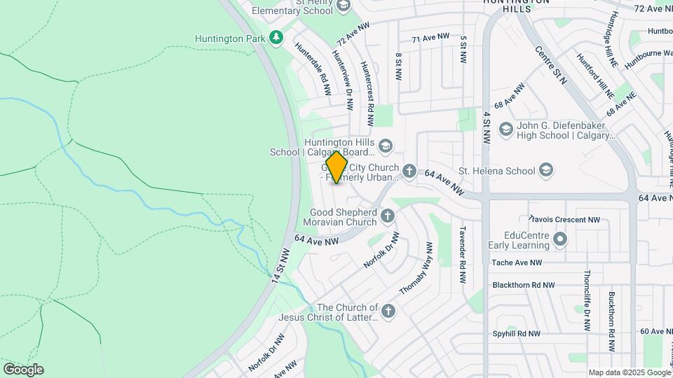 6715 Hunterview Dr NW Map and Location Details