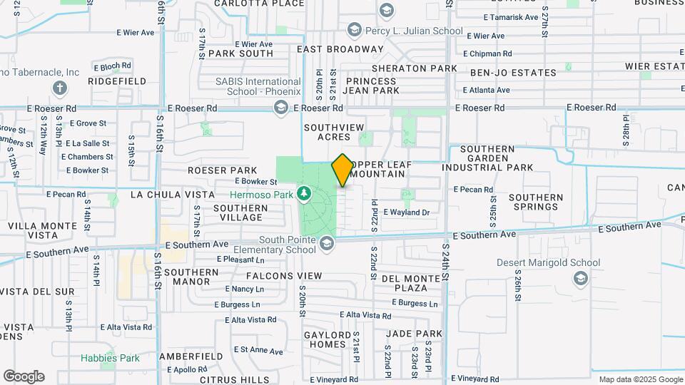 5616 S 21st Pl Map and Location Details