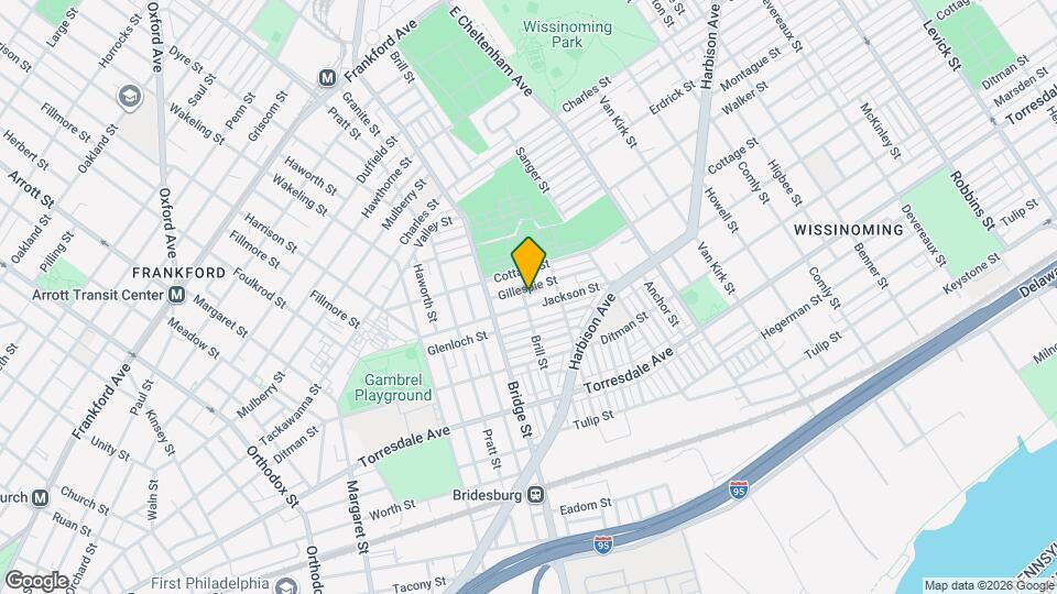 5234 Jackson St, Unit 1st Fl Map and Location Details