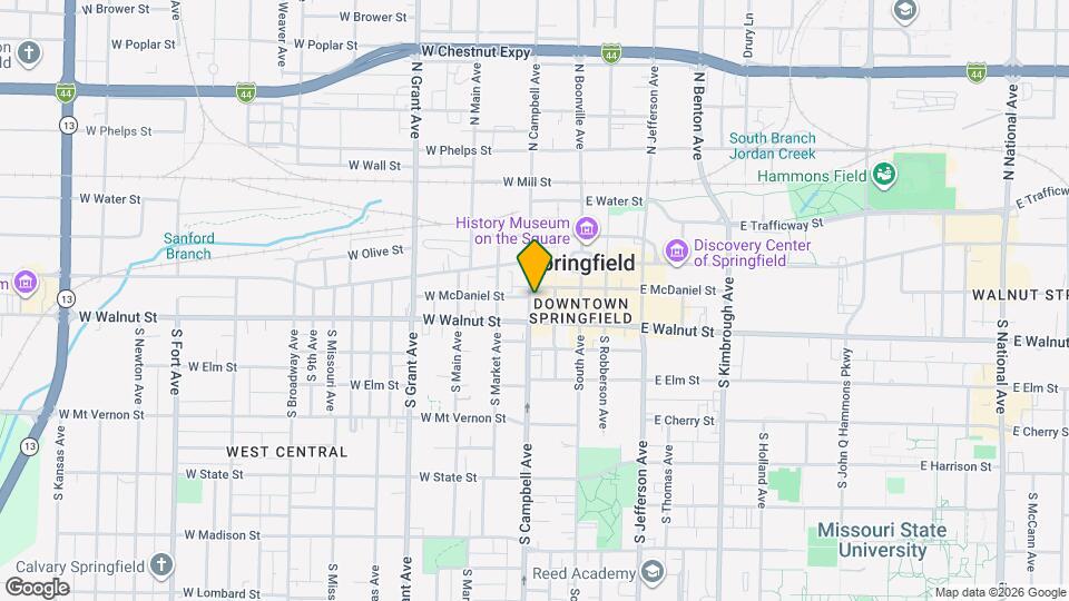 312 S Campbell Ave, Unit B Map and Location Details