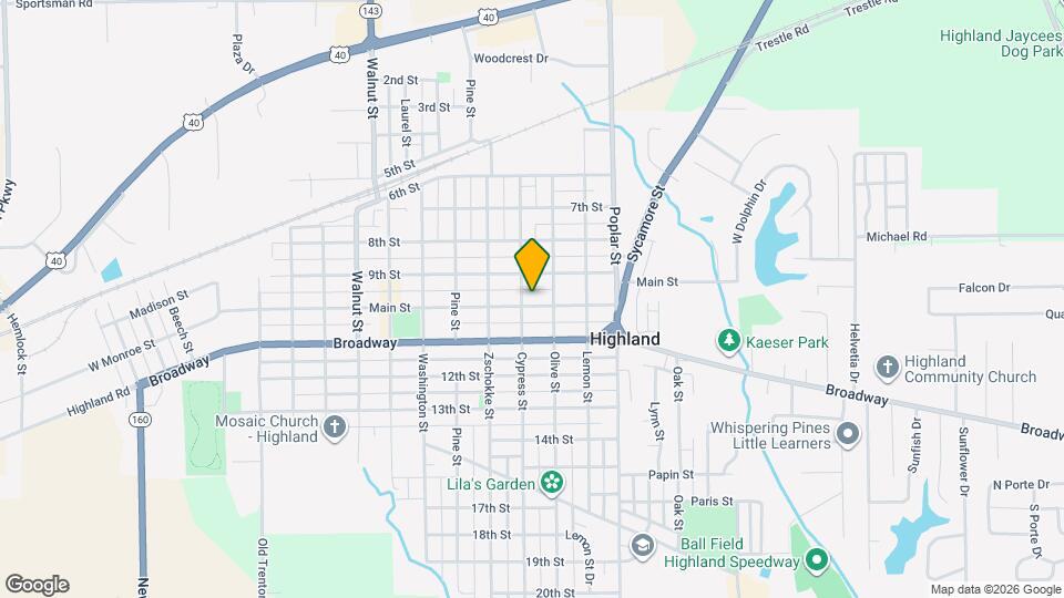 1307 Main St Map and Location Details