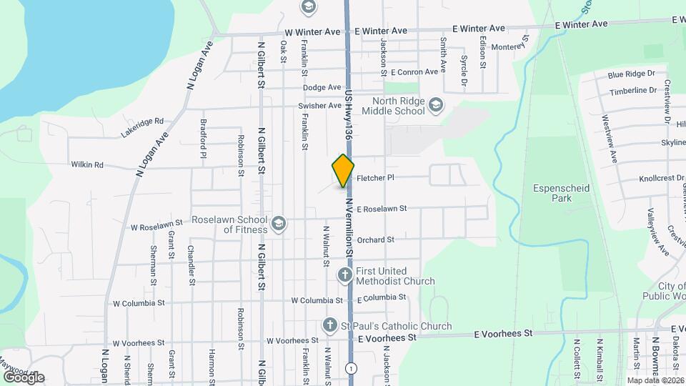 1616 N Vermilion St, Unit 6 Map and Location Details