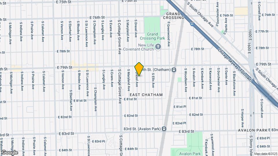 7943 S Drexel Ave Mapa y Detalles de la Ubicación