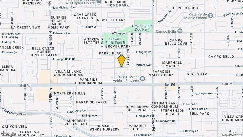 2129 E Danbury Rd Map and Location Details