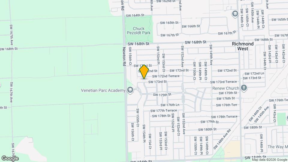15455 SW 173rd St Mapa y Detalles de la Ubicación