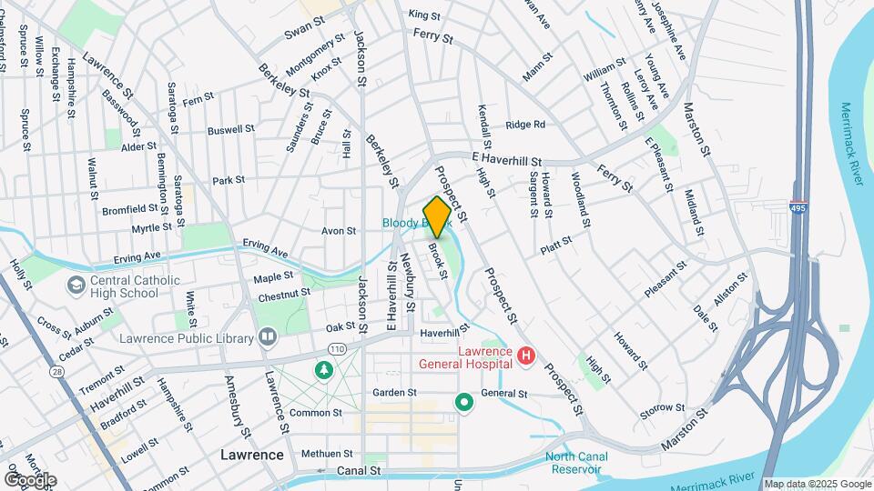 55 Brook St, Unit 1 Map and Location Details