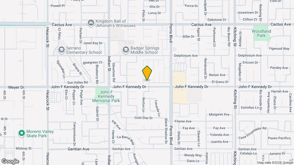 14969 Vinehill St Map and Location Details