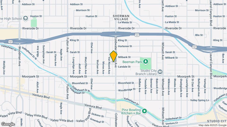 12905 Landale Street Map and Location Details