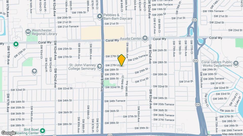 8431 SW 28th St Map and Location Details