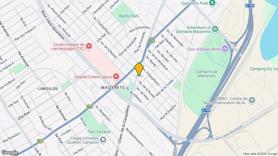 1600 De La Canardière Ch Map and Location Details