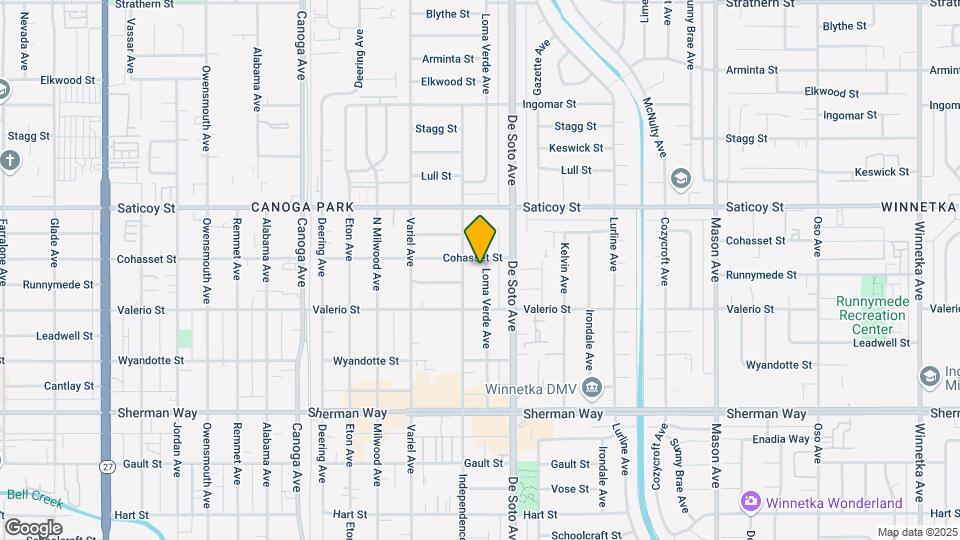 7447 Loma Verde Ave Map and Location Details
