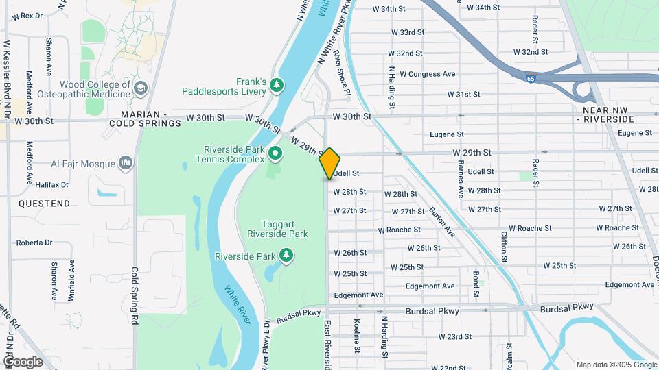 2809 E Riverside Dr Map and Location Details