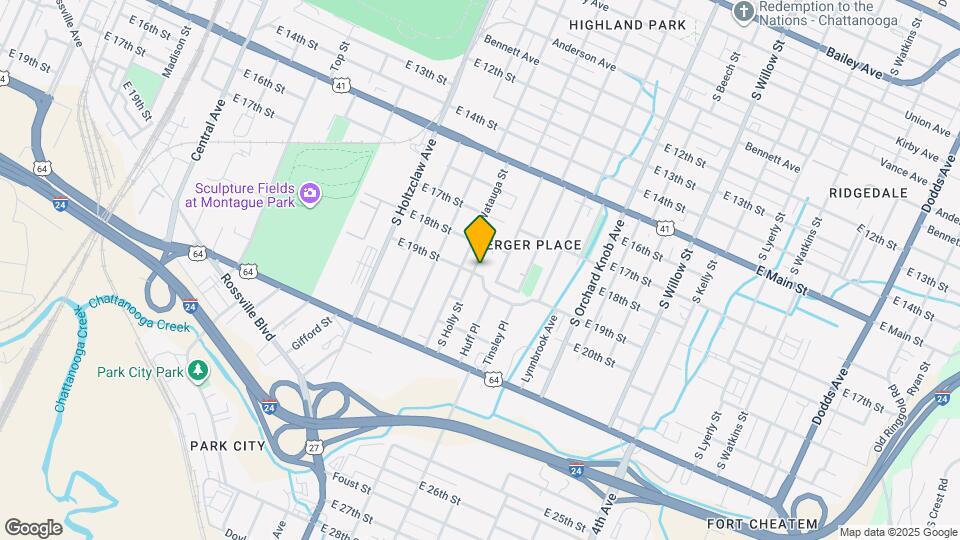 1814 S Holly St Map and Location Details