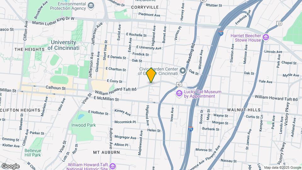 334 William Howard Taft Rd Map and Location Details