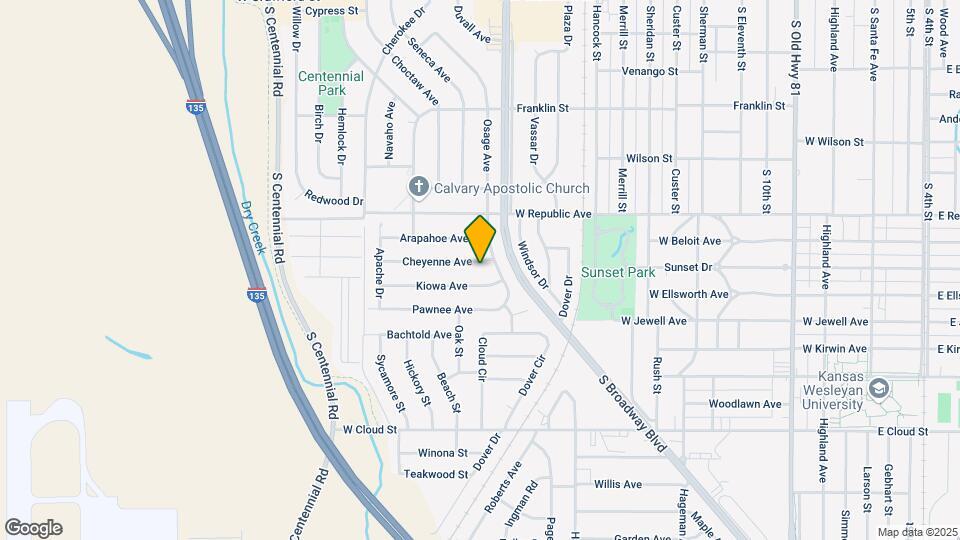 1319 Cheyenne Ave Map and Location Details
