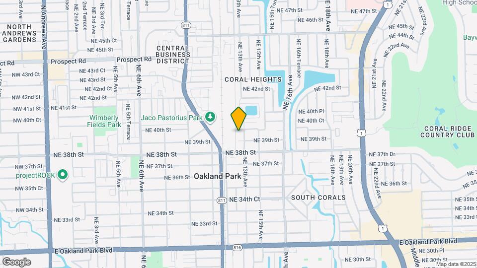 1274 NE 40th St Map and Location Details