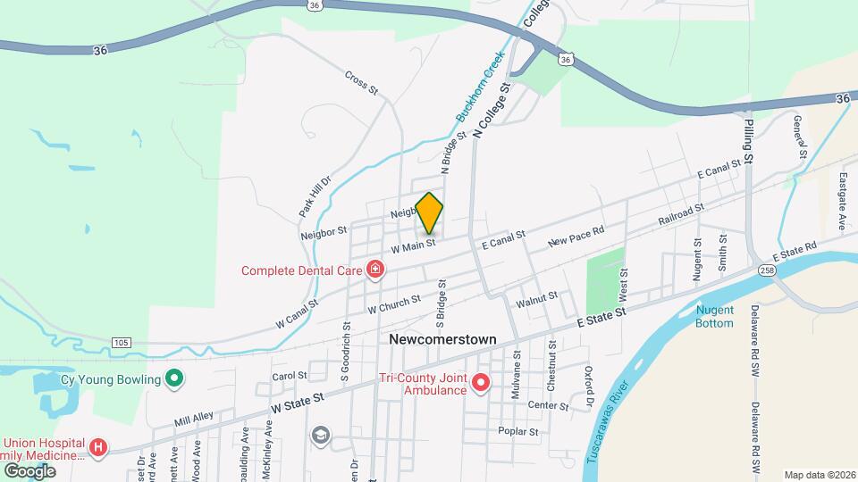 115 W Main St Map and Location Details