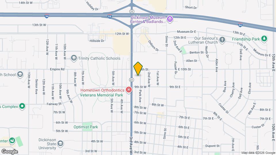 951 Park Ave Map and Location Details