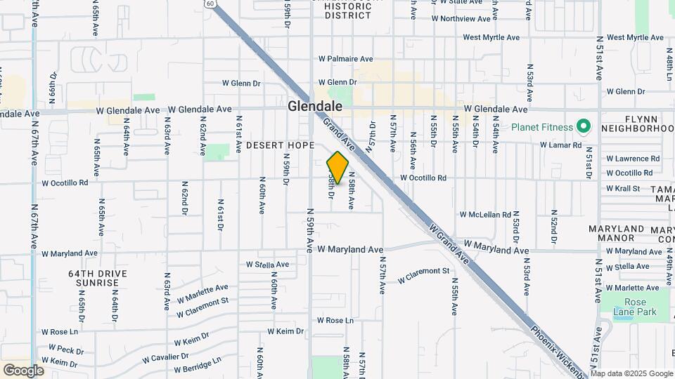 6637 N 58th Dr Map and Location Details
